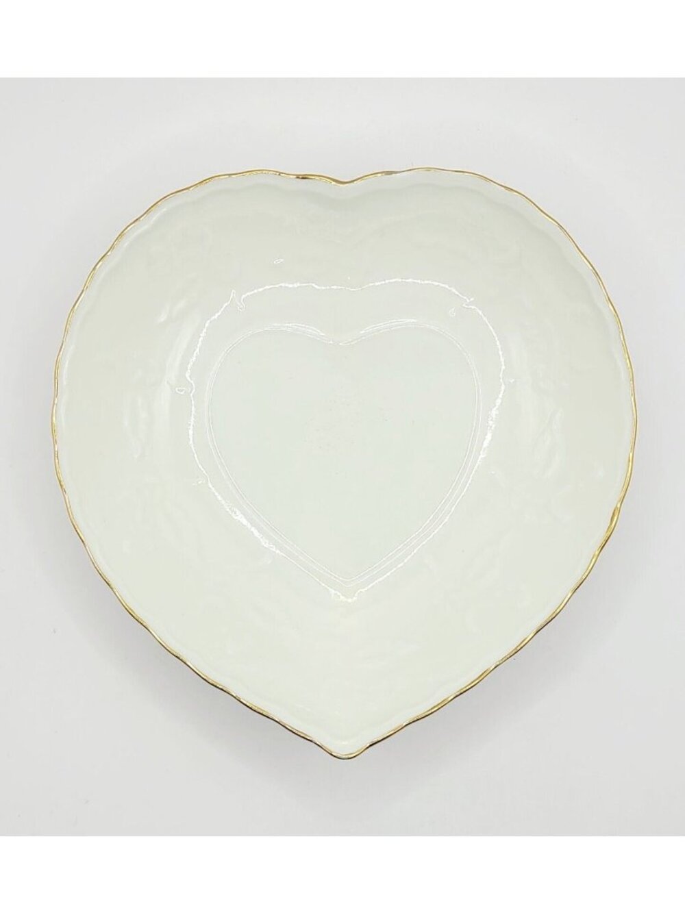 Heart Shaped Fine Porcelain Trinket Dish Bowl Vanity Gift Quality New